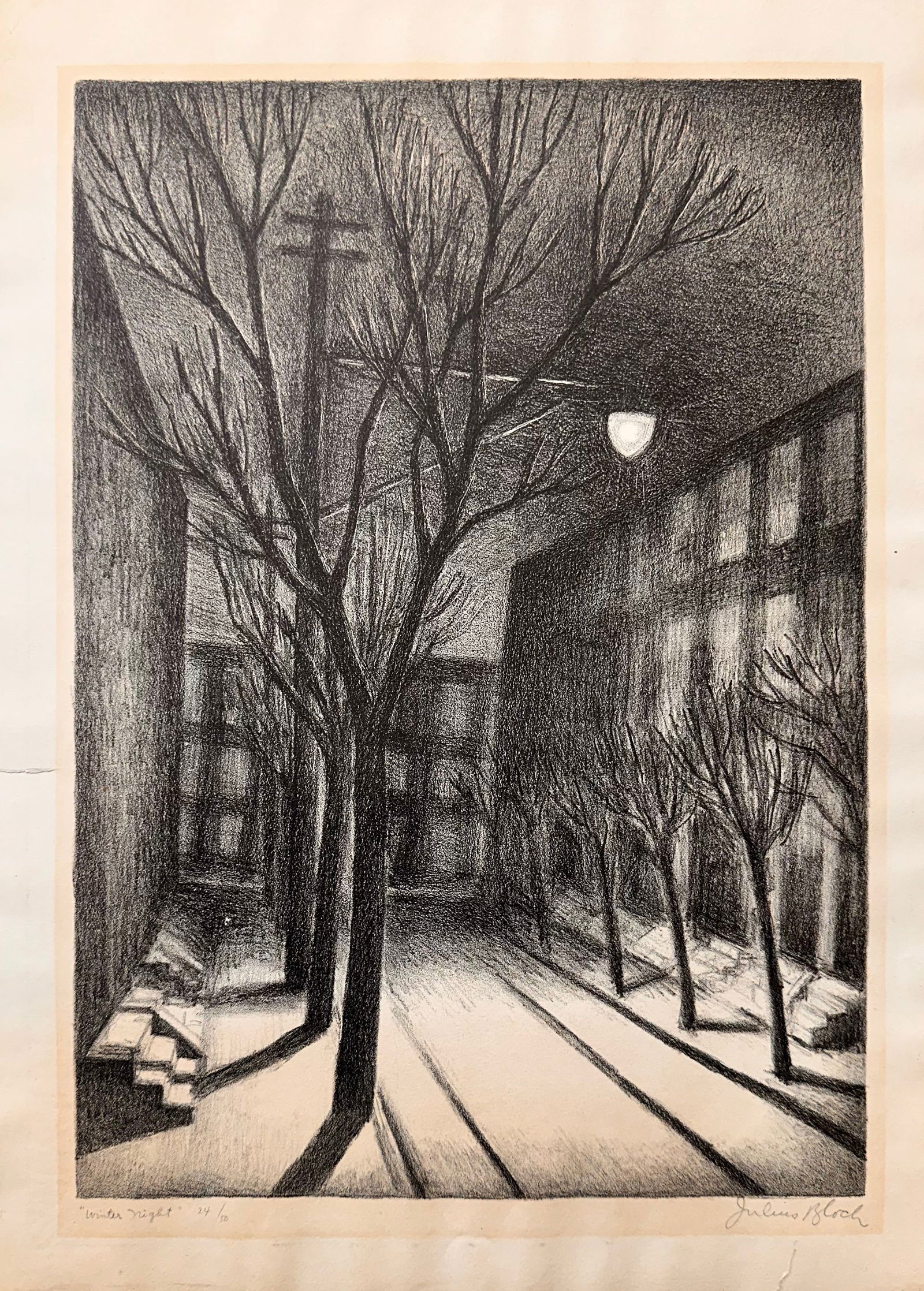 Julius Bloch Philadephia Pennsylvania Artist WPA Era Signed Lithograph (1 of 4)