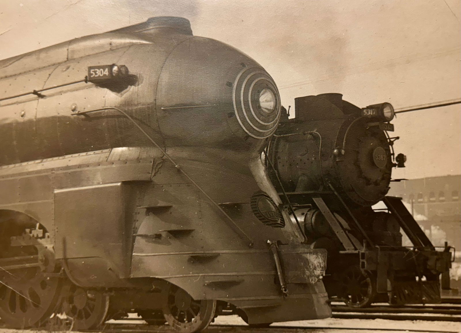 Pennsylvania Railroad Photograph Circa 1930's Streamline Train Signed (1 of 3)