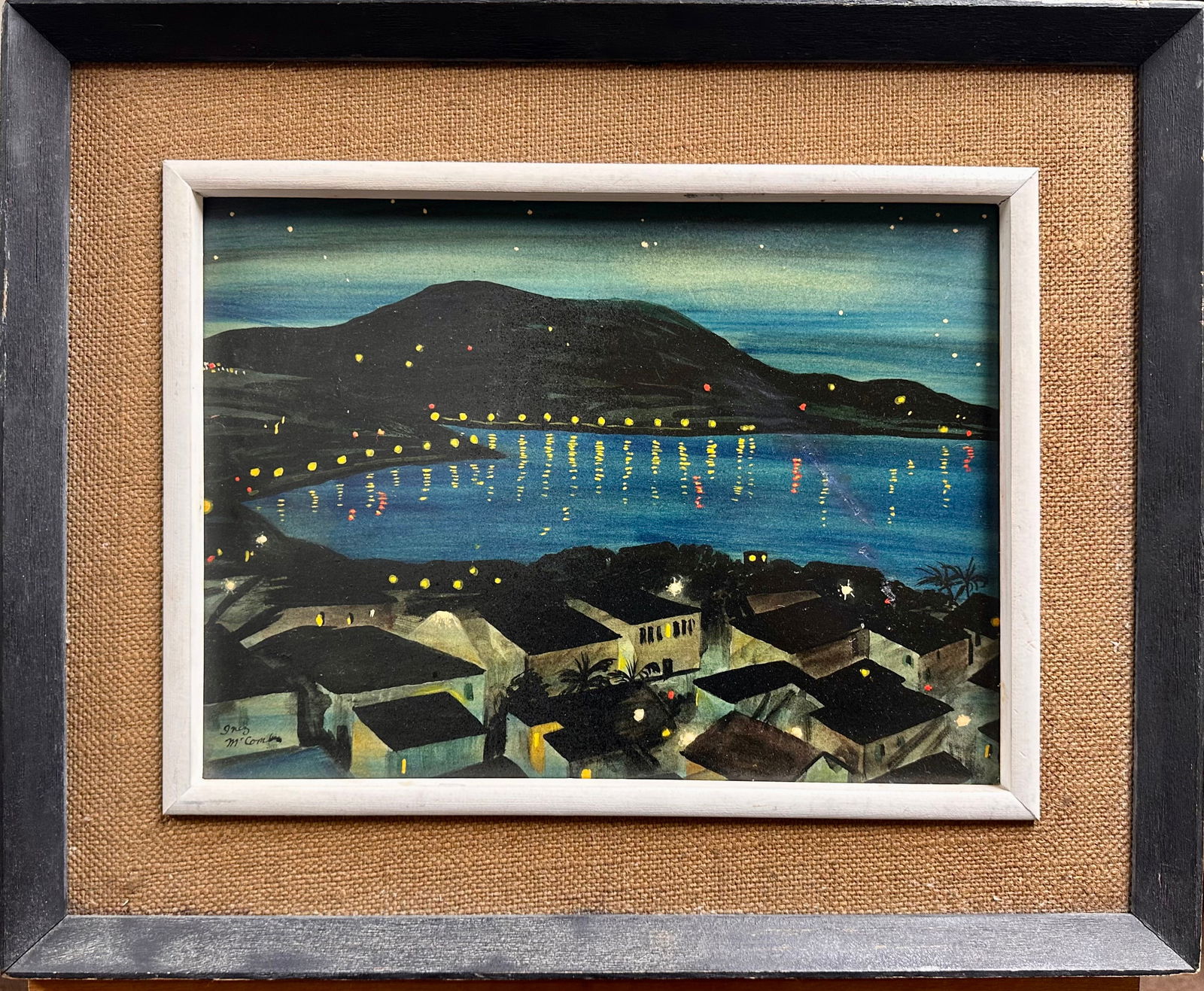 Vintage American New Hope School Inez McCombs Signed Oil Painting (1 of 5)