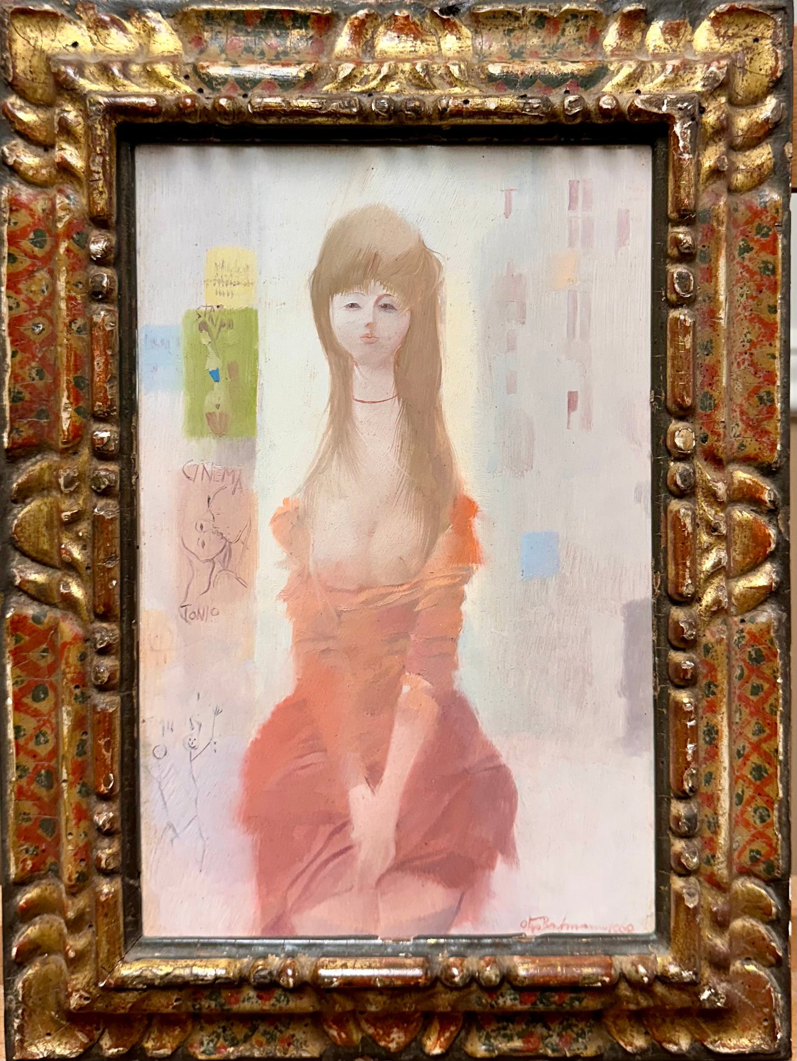 Vintage Switzerland Artist Otto Bachmann Oil Painting Signed #2 (1 of 5)