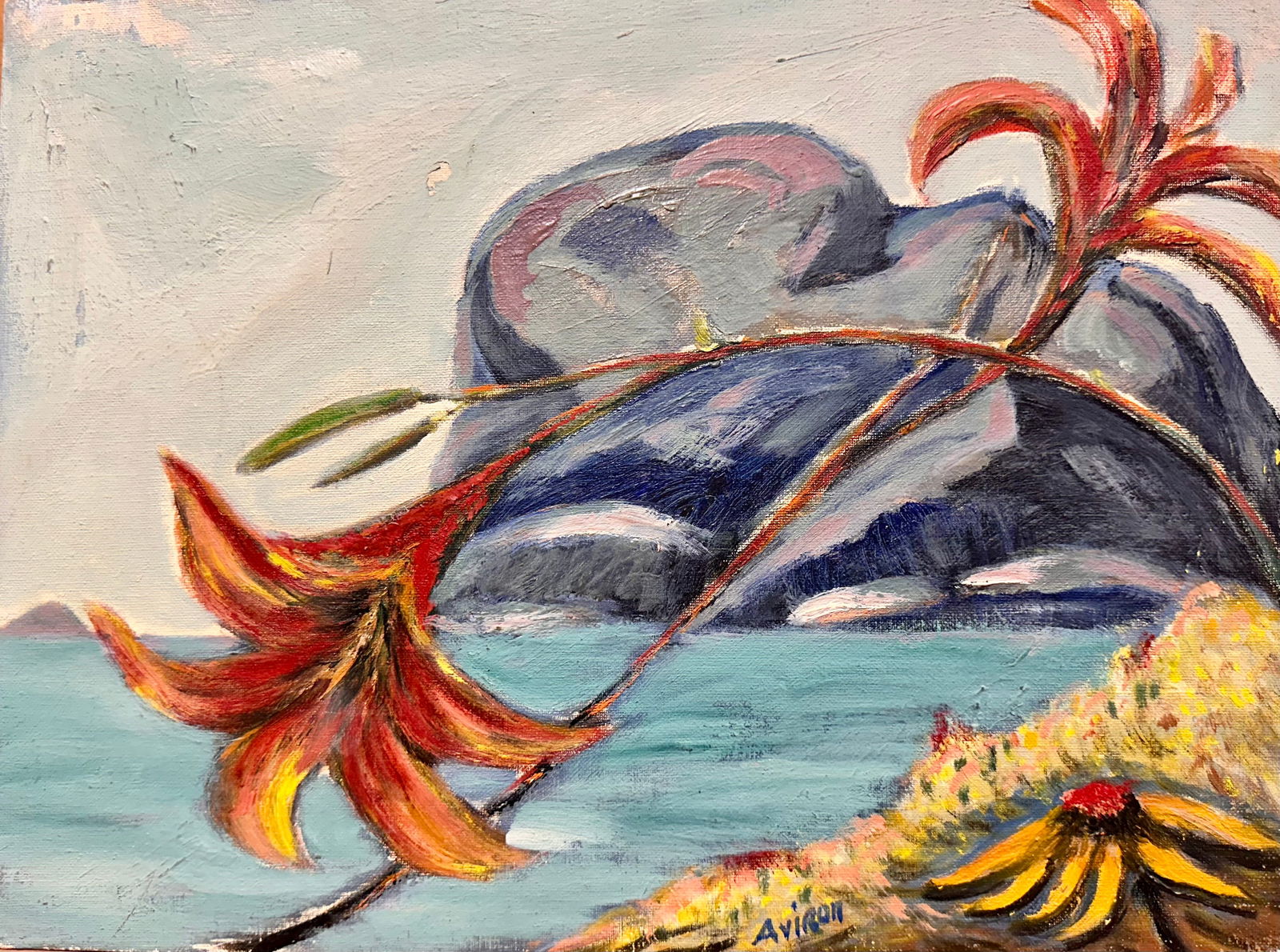 Vintage Lot of Abstract Works and ephemera by Russian New York Artist Joachim Aviron #1 (1 of 7)