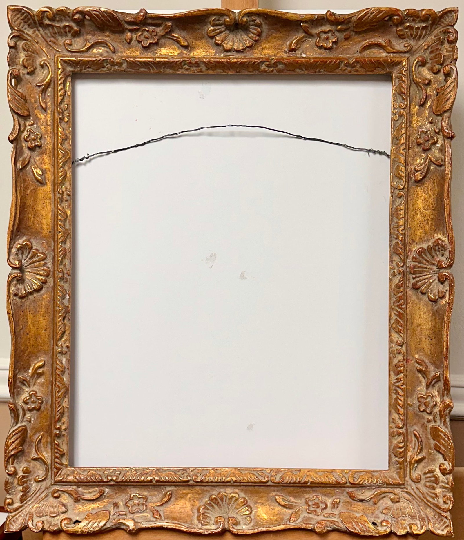 20th Century French Style Frame: 20th Century French Style Frame, 21 1/2 x 17 1/2" opening, 28 x 23" overall.