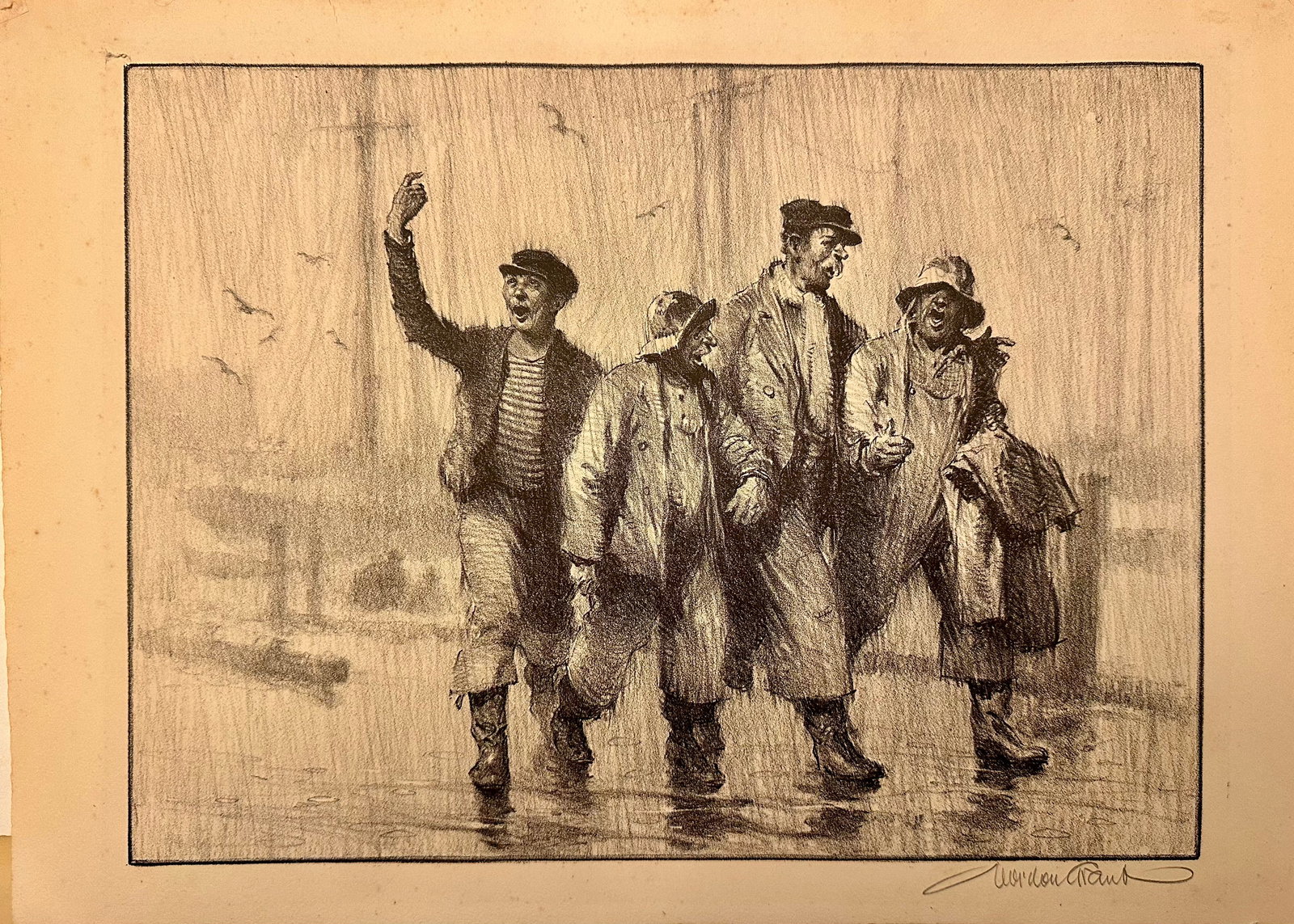 American Artist Gordon Grant Lithograph Signed (1 of 2)