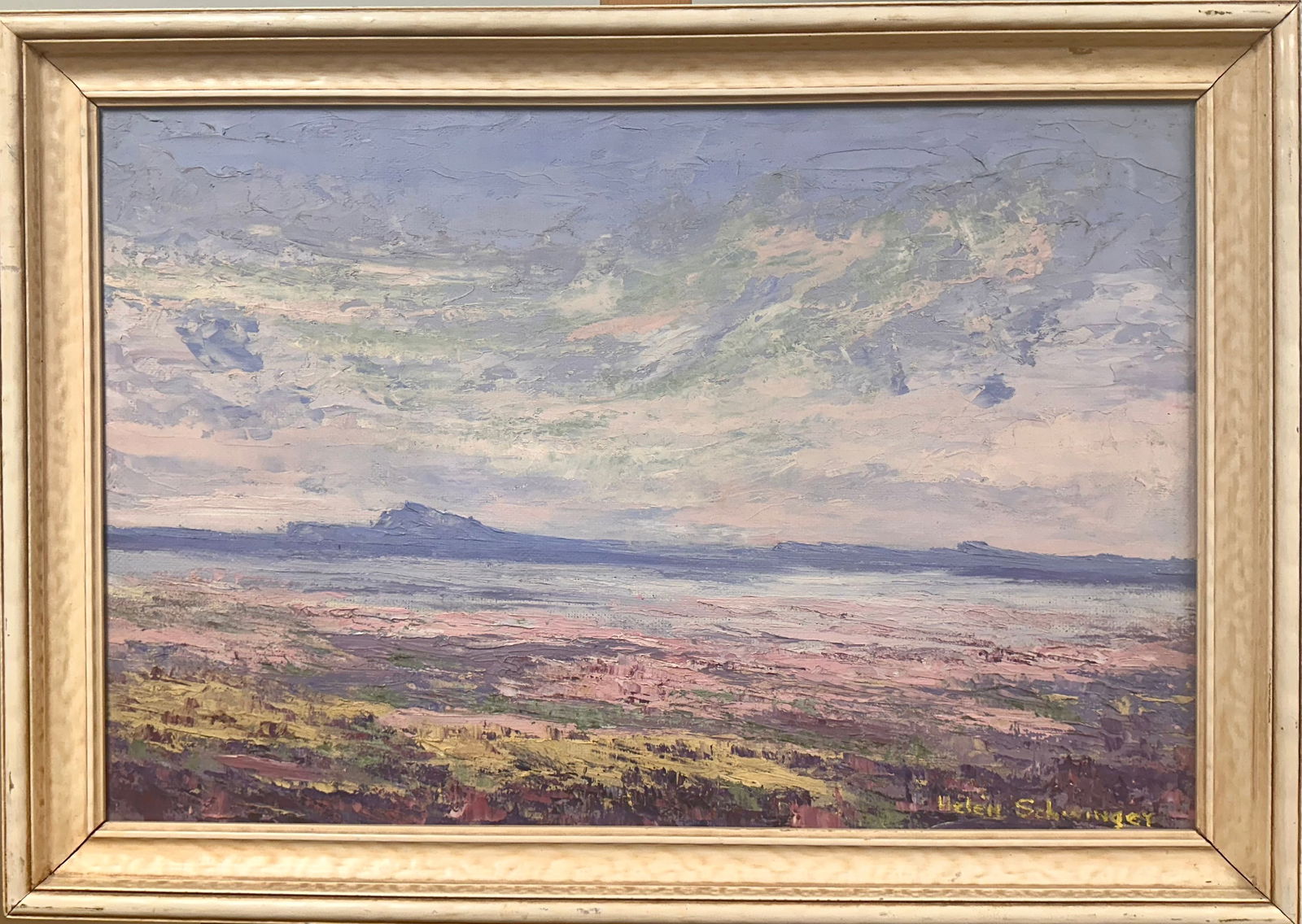 California Impressionist Vintage Helen Schwinger Oil Painting (1 of 3)