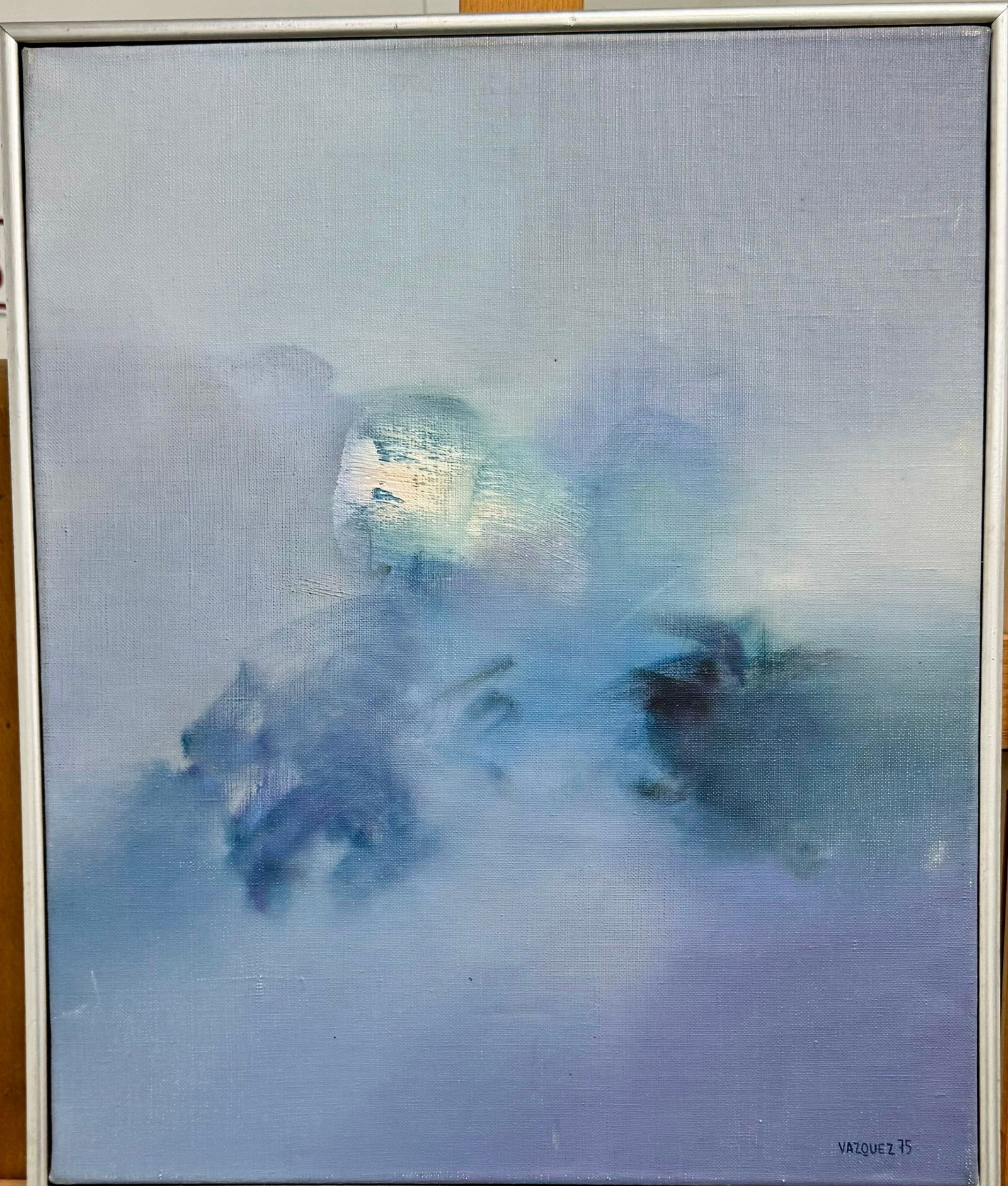 Vintage Uruguayan School Postwar Abstract Artist Gusavo Vazquez Oil Painting Signed #1 (1 of 8)