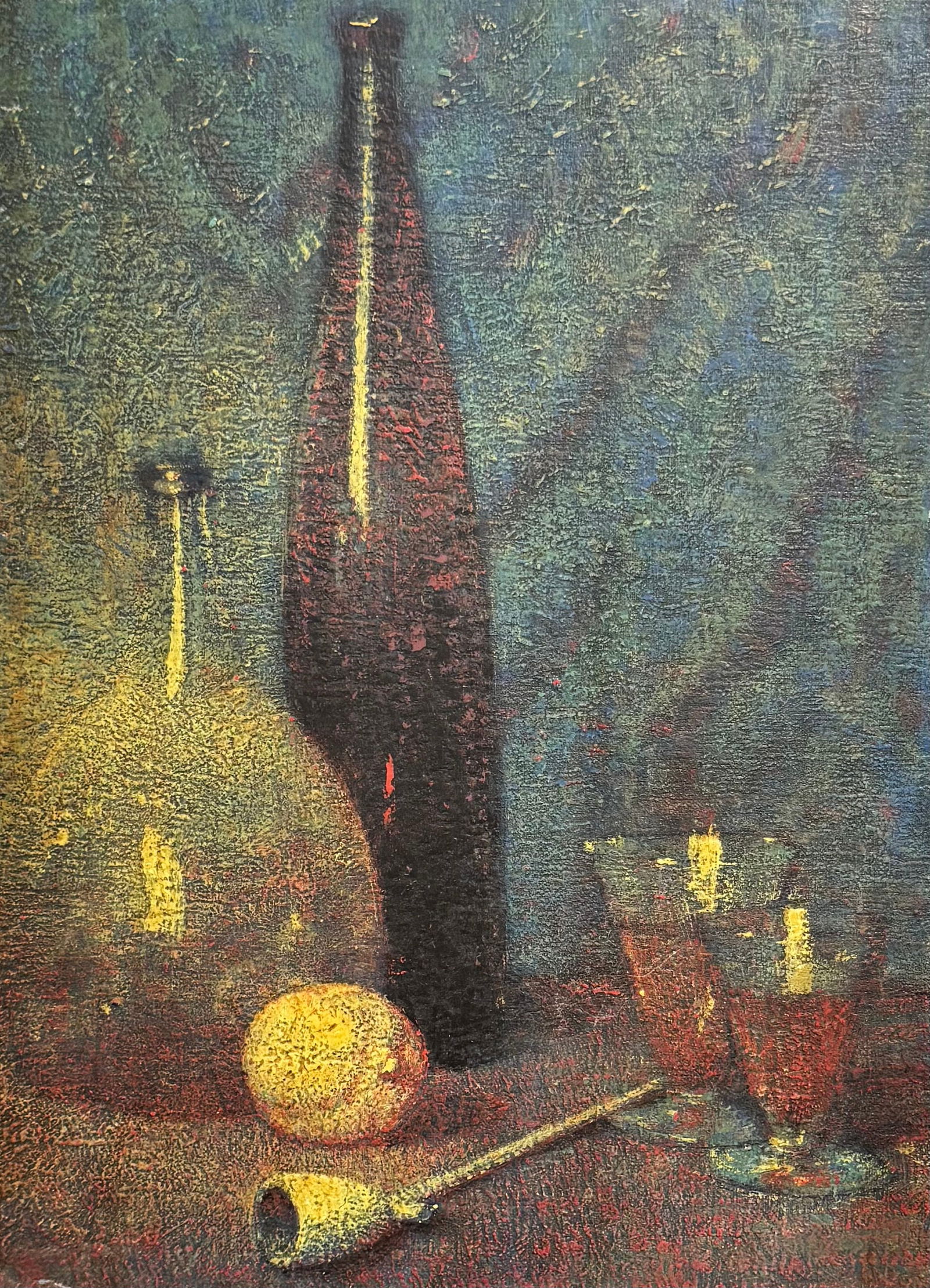 Vintage American School Impressionist Manner of Emil Carlsen Signed Still-Life: Vintage American School Impressionist Manner of Emil Carlsen Signed Still-Life, O/B, SLR Illegibly, 16 x 12.