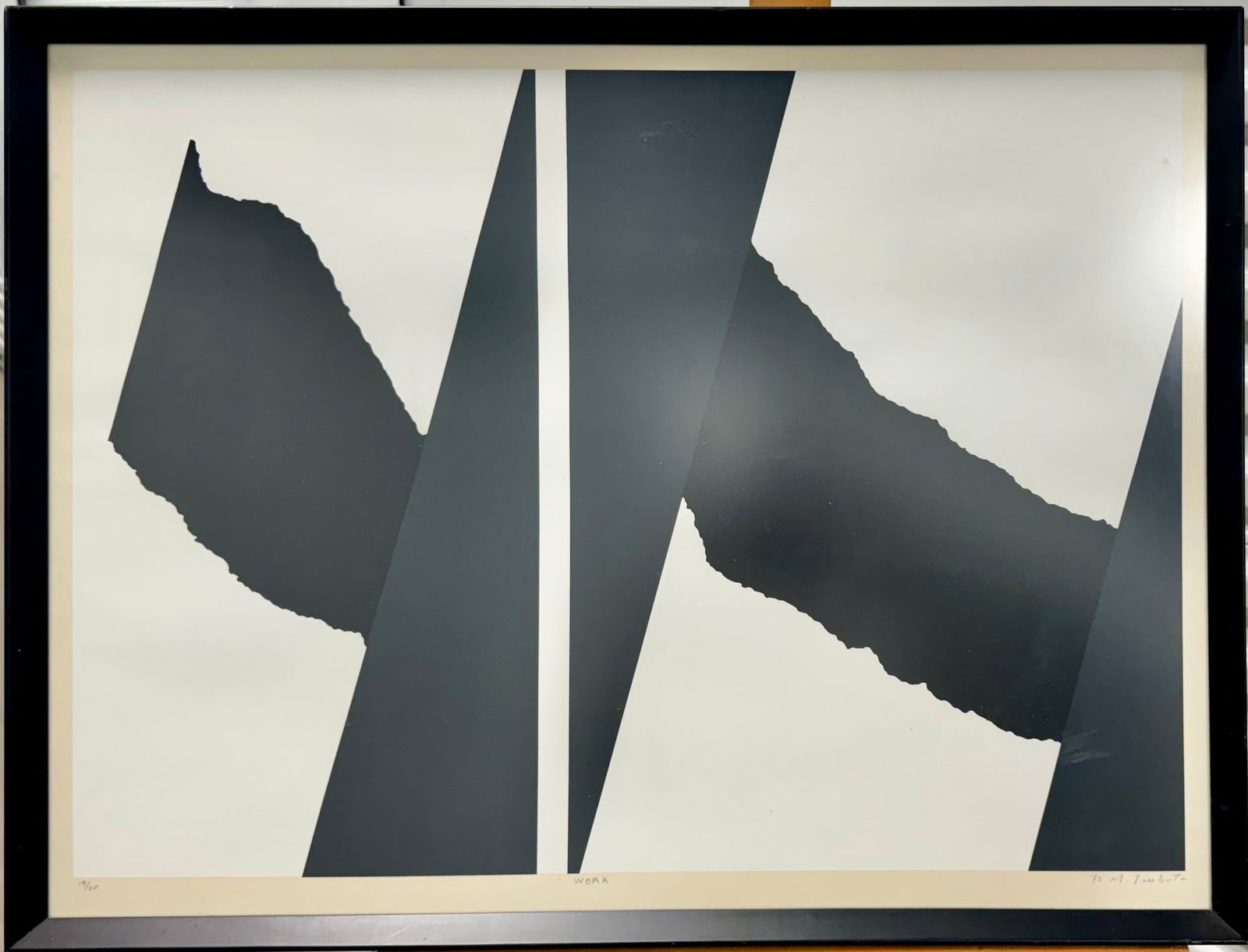 Vintage Japanese School Mid Century Modern Masahiko Tsubota Signed Lithograph (1 of 6)