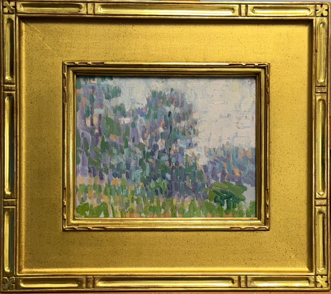 Vintage American School Impressionist New York Artist Richard H. Bassett Oil Painting (1 of 3)