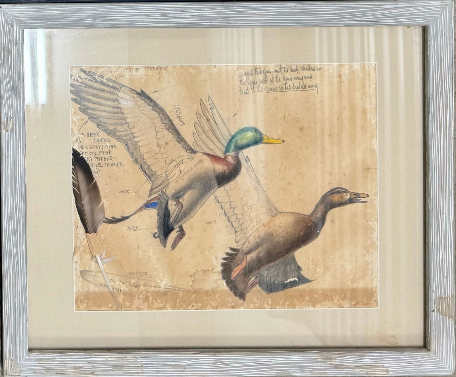 Vintage American School Pennsylvania Artist Richard Evett Bishop Original watercolor Signed (1 of 6)