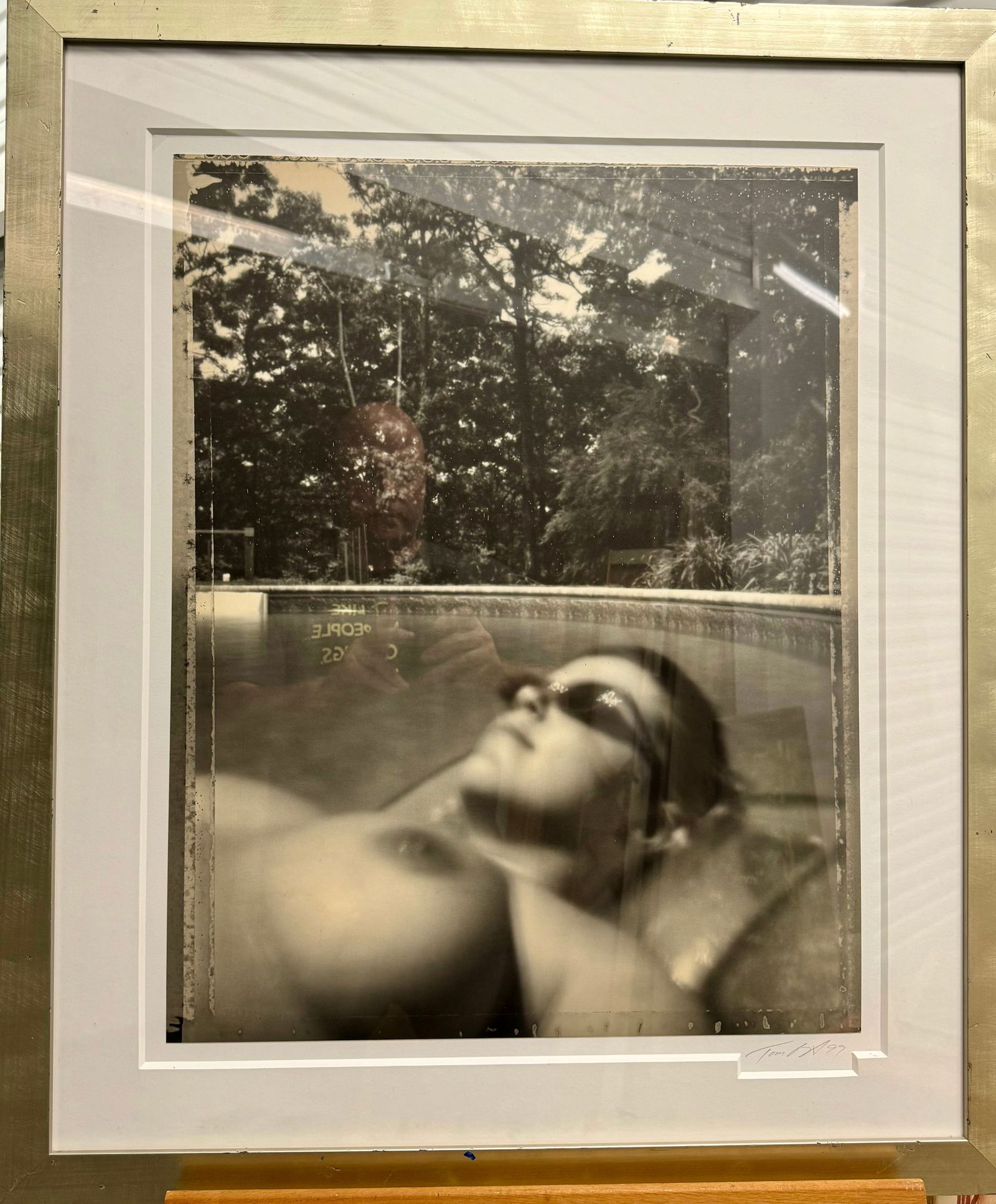 Important American School Photographer Tom Baril New York Artist Female Image Signed (1 of 7)