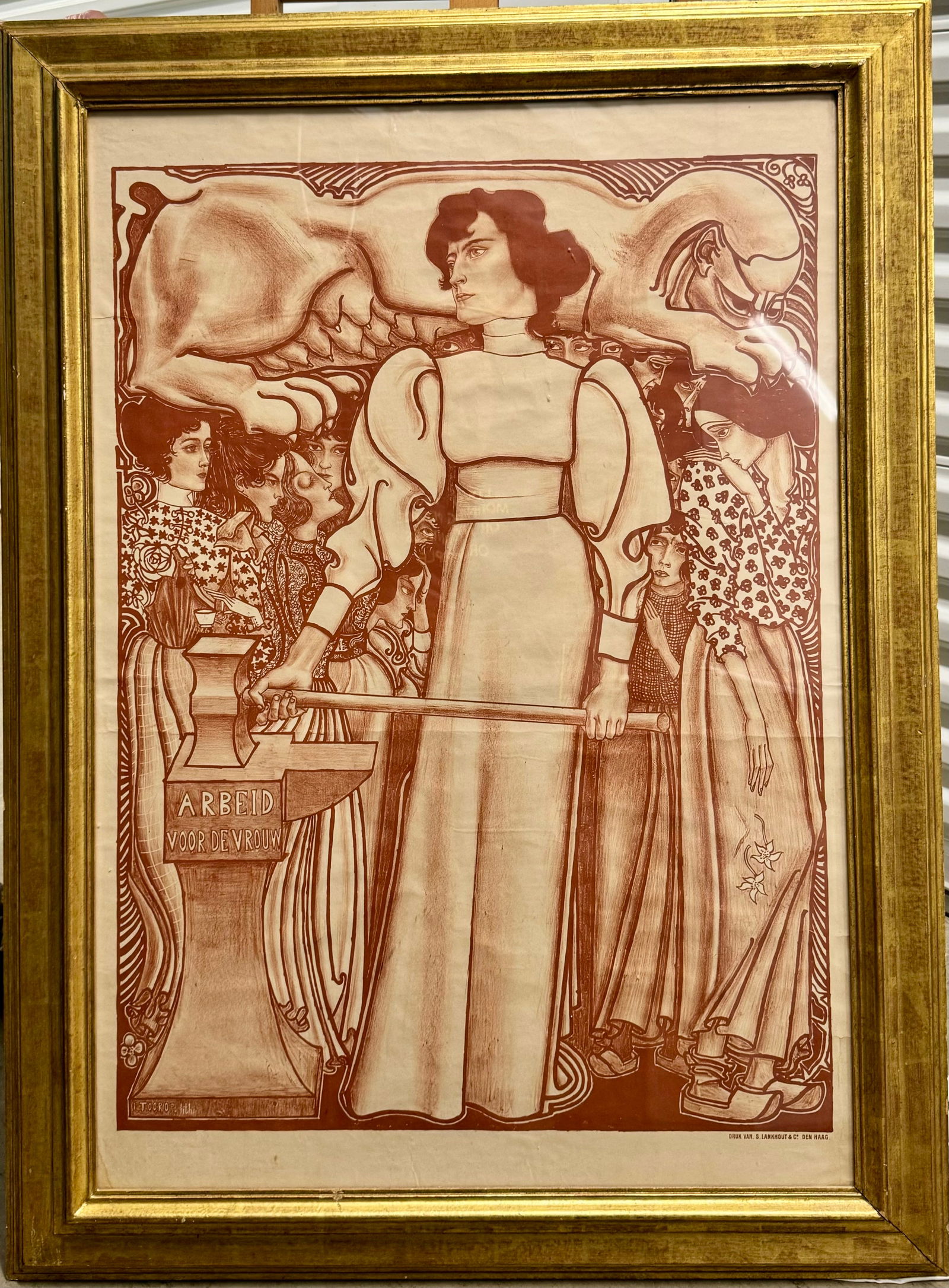 Vintage Dutch School Netherlands Artist Jan Toorop Art Nouveau Poster Original (1 of 12)