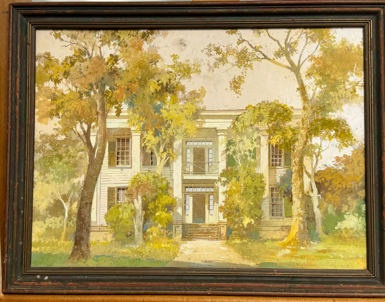 Vintage American School Impressionist Georgia Artist Wilbur Kurtz Original Painting Signed (1 of 4)