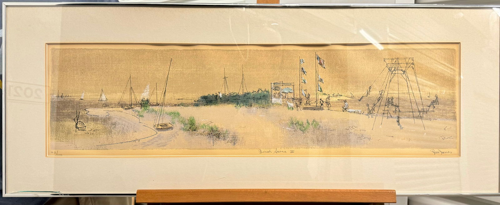 Vintage American School Regionalist Missouri Artist Joe Jones Silkscreen Signed (1 of 7)