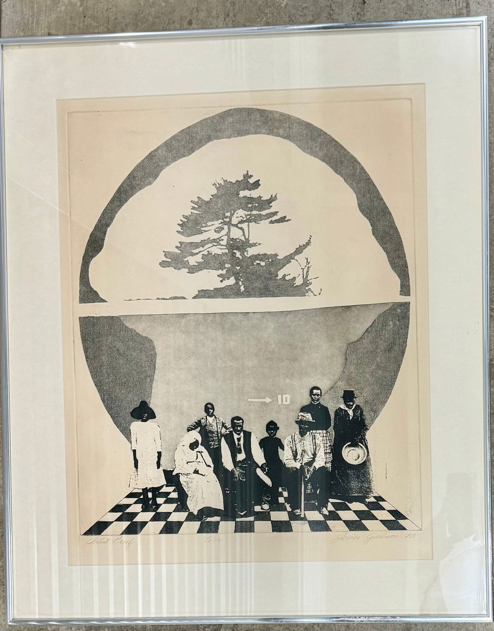 Important Vintage American School Mid Century Modern African American North Carolina Artist James (1 of 4)