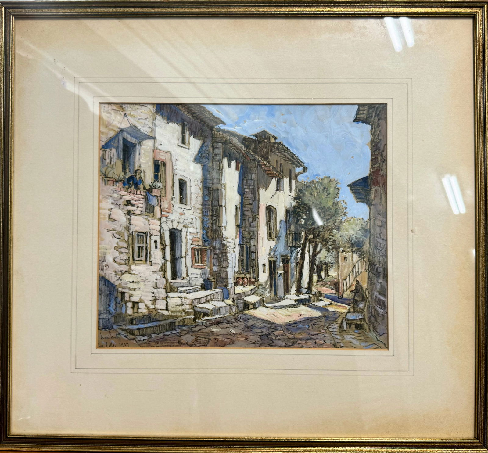 Vintage American School Impressionist Connecticut Artist Andre Smith Pastel Signed (1 of 3)