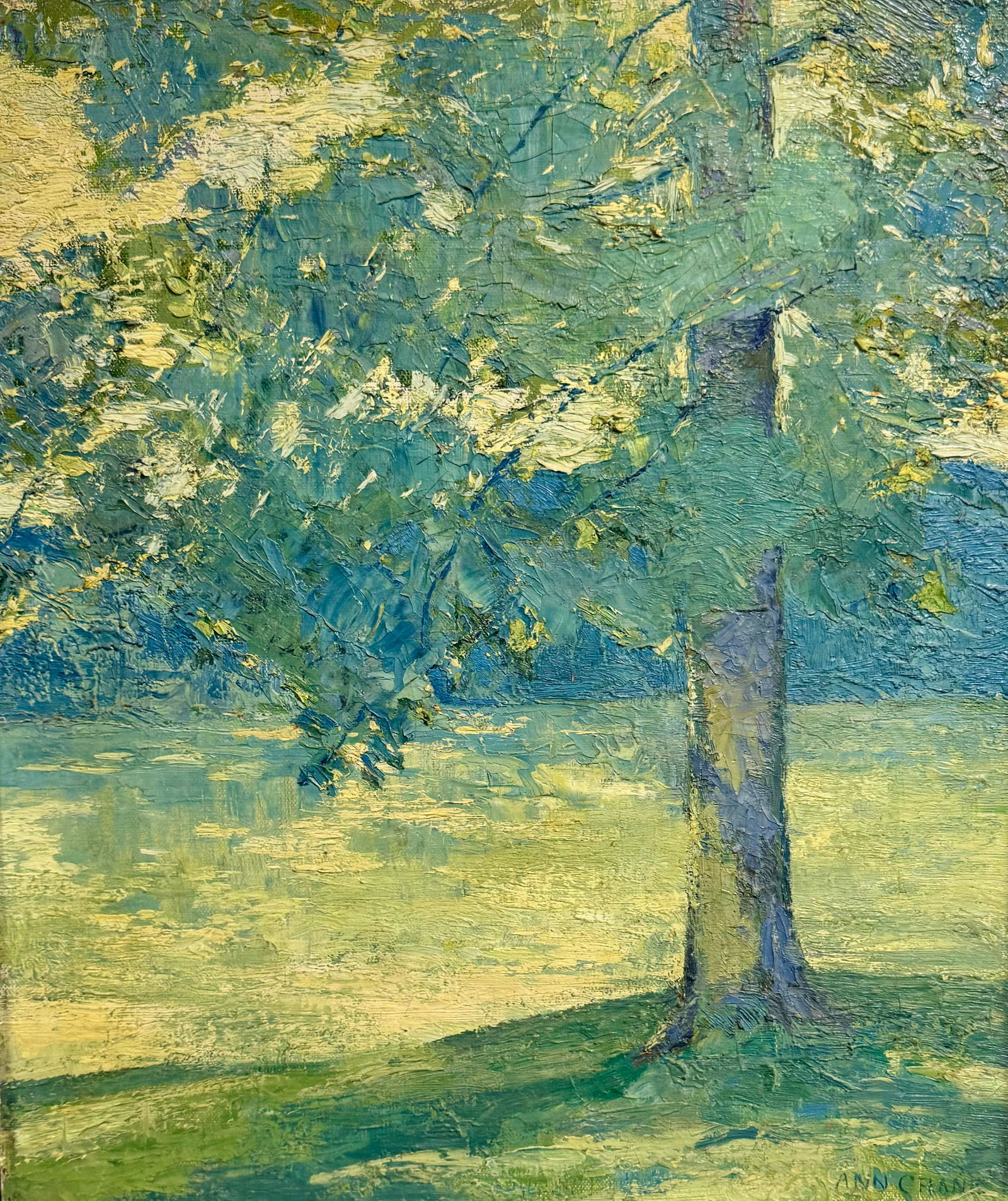 Antique American School Impressionist New York Artist Ann Brainerd Crane oil painting signed (1 of 6)