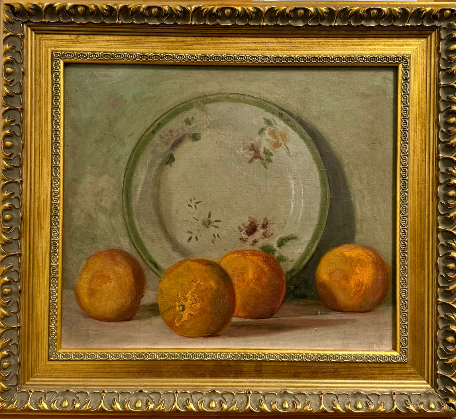 Antique American Impressionist Pennsylvania Woman Artist Marie Louise Kirk Still-Life Oil Painting: Antique American Impressionist Pennsylvania Woman Artist Marie Louise Kirk Still-Life Oil Painting, SLR, 12 x 14", 16 x 18" Overall Little is known about her personal life, but known about her profess
