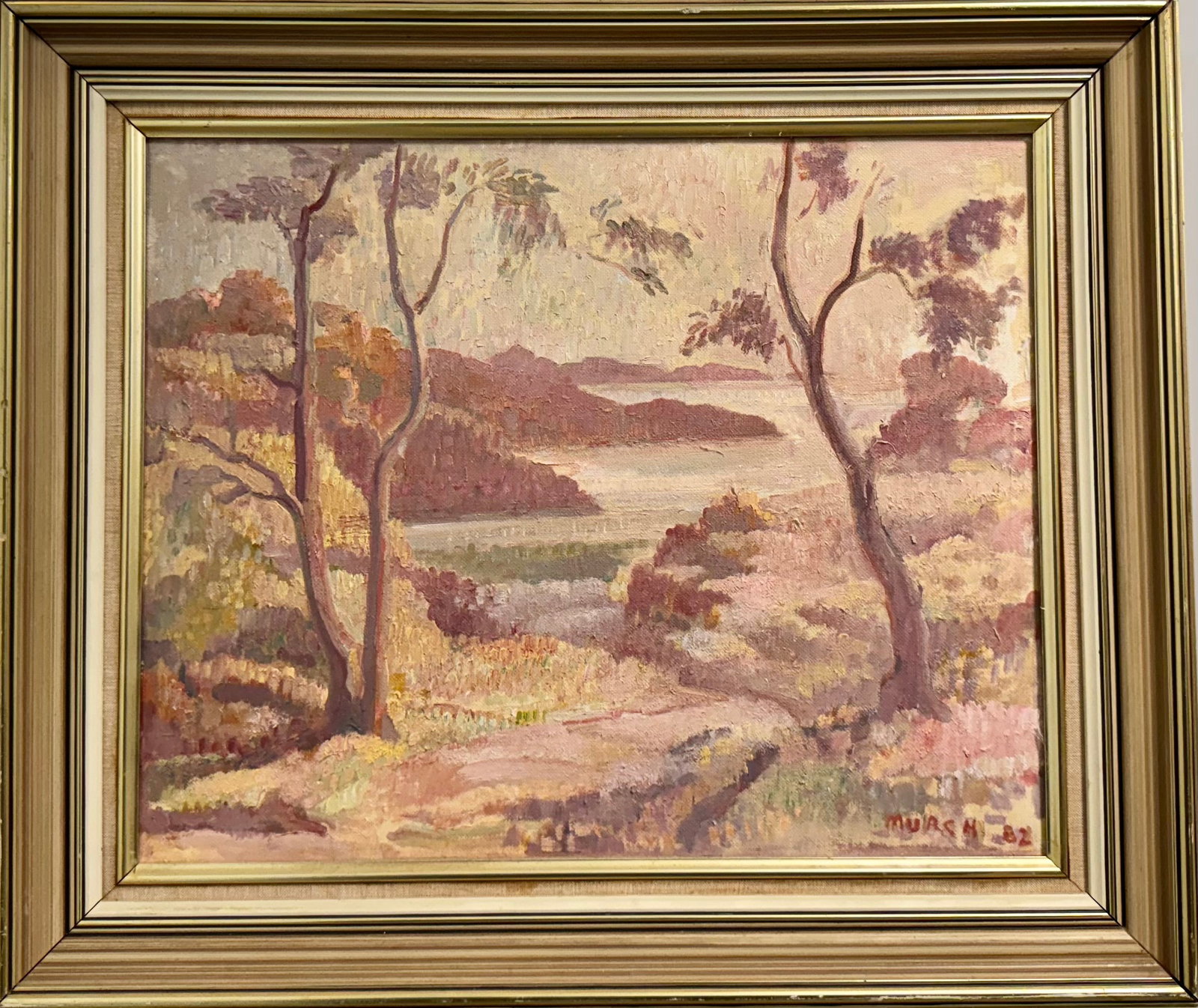 Vintage Australian Impressionist Arthur James Murch Oil Painting Signed (1 of 6)