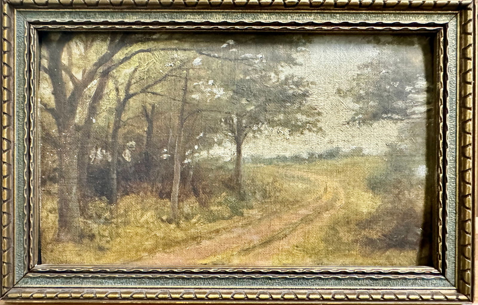 Antique American Impressionist Indiana School Oil Painting (1 of 5)