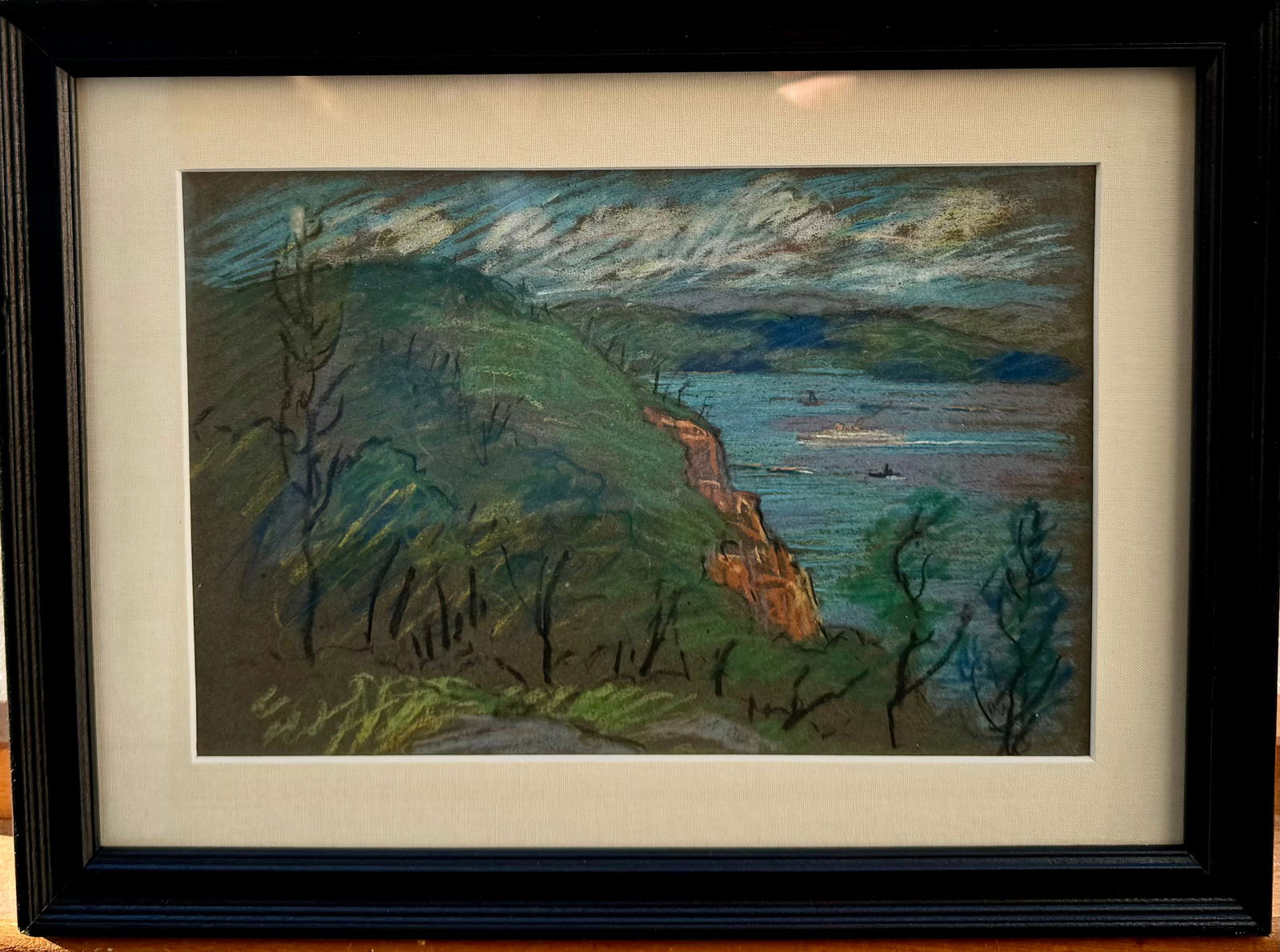 (3) Three Early American Impressionist New York Pastels (1 of 3)