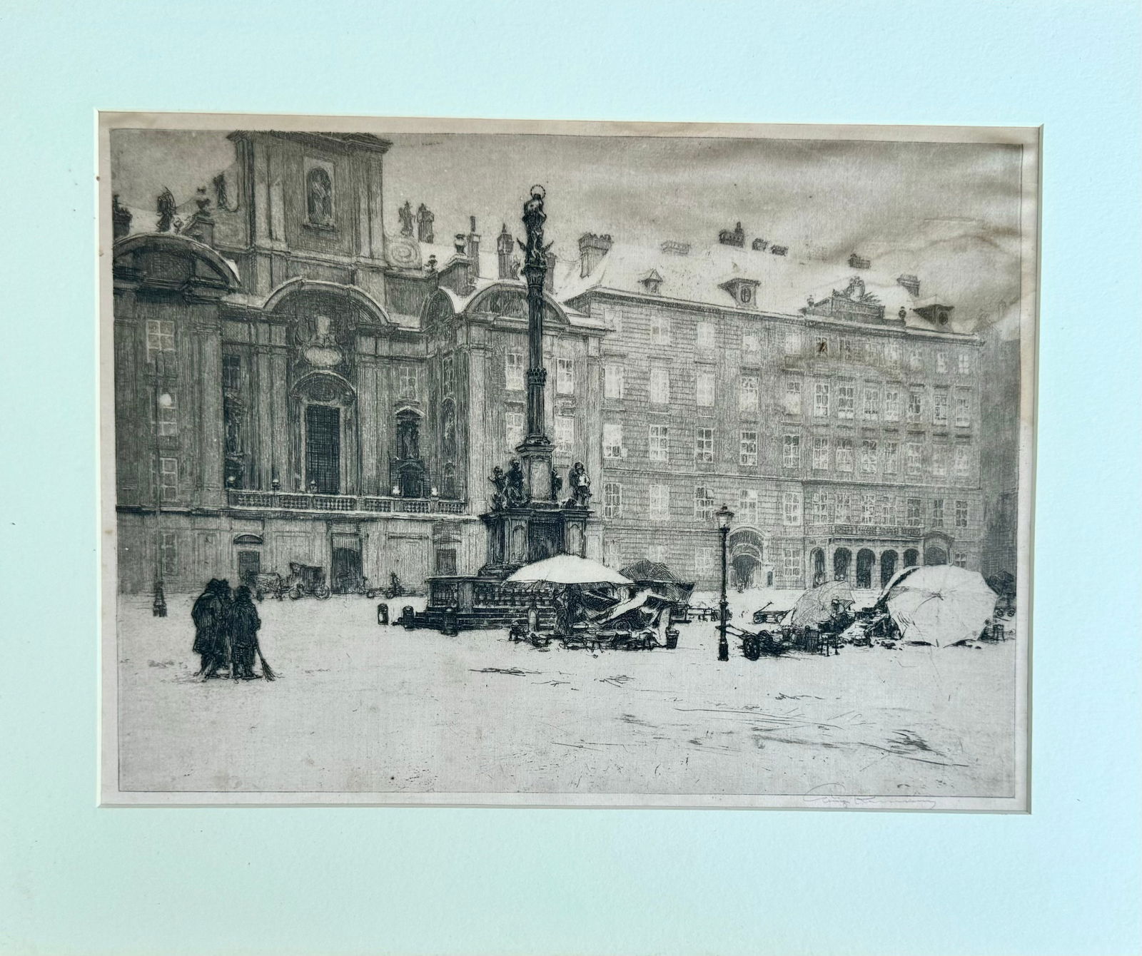 Antique Luigi Kasimir Etching Pencil SIgned (1 of 3)