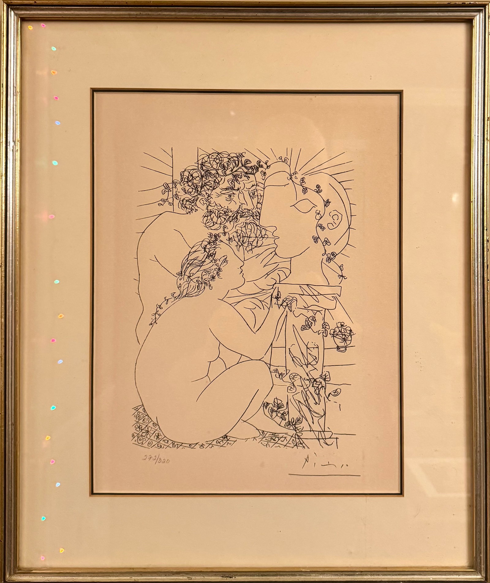 Vintage Picasso Collotype Limited Edition: Vintage Picasso Collotype Limited Edition ,SLR in plate, 272/320, 13 x 10", 18 x 15” OverallPablo Ruiz Picasso[a][b] (25 October 1881 – 8 April 1973) was a Spanish painter, sculptor, printmake