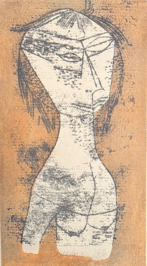 Vintage Switzerland German Artist Paul Klee Signed Color Lithograph: Vintage Switzerland Artist Paul Klee Signed Color Lithograph. SLR in pencil, dated 1921, 12” x 8”, sheetPaul Klee (German: [pa??l ?kle?]; 18 December 1879 – 29 June 1940) was a Swiss-bor