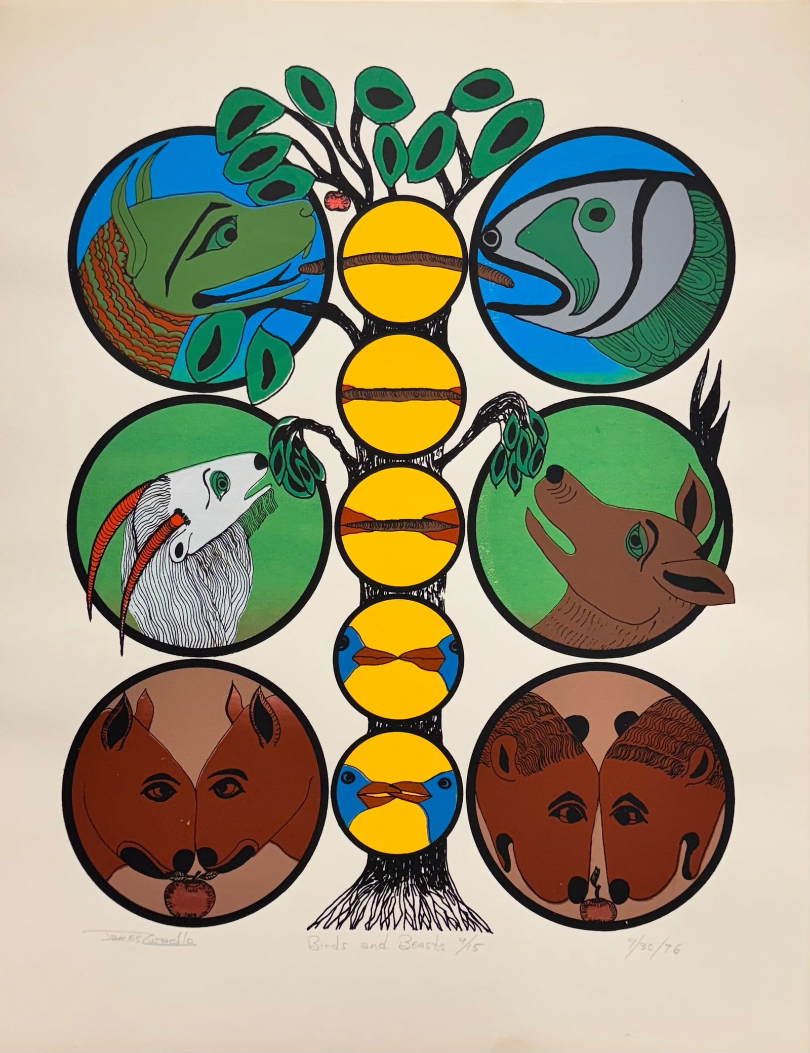 (2) Pair of Post War Abstract Artworks signed prints Jim Zwaldo Wisconsin New York: (2) Pair of Post War Abstract Artworks signed prints, one is an etching signed Fernandez, 11 x 15", the other is a lithograph signed by Jim Zwaldo a New York artist, 24 x 18"Zwadlo grew up on a dairy