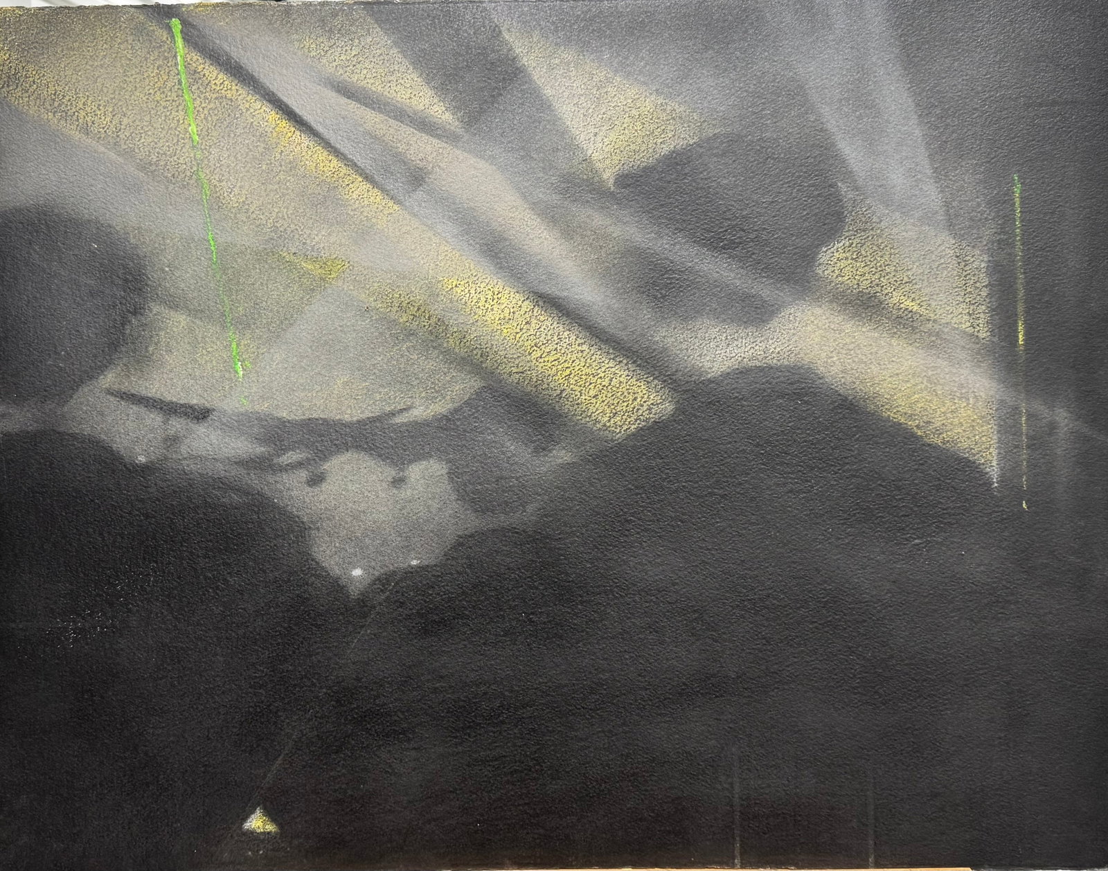 (2) Pair of Modern Abstract originals Stephen McKeown Northern Ireland Artist: (2) Pair of Modern Abstract originals Stephen McKeown Belfast, Northern Ireland Artist, one is entitled, "The Green Flair", 1986, 22 x 28", and another one entitled, "A Victory in Europe, Die Aus Grab