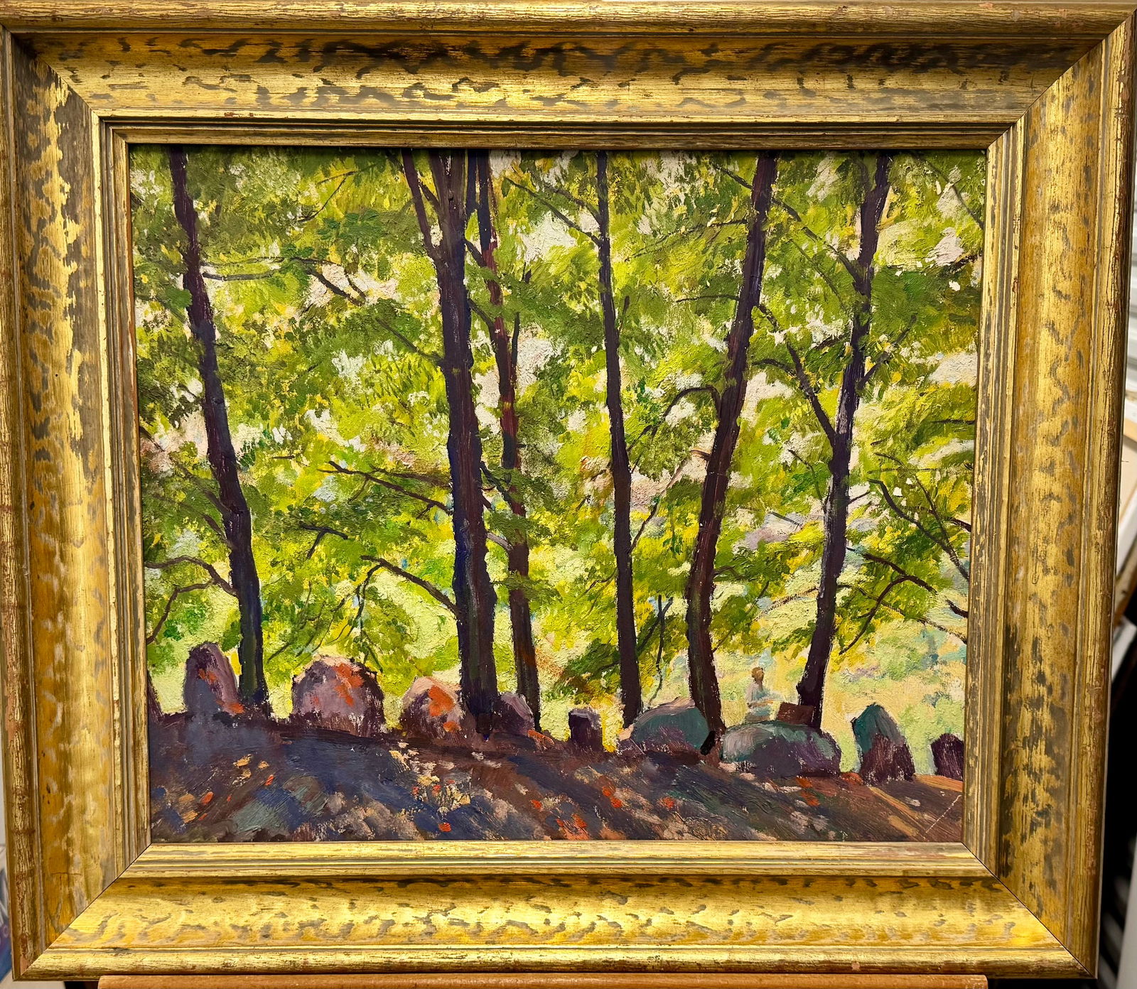 Antique American Impressionist Oil Painting