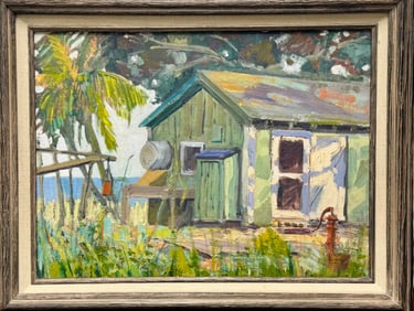 Vintage American Gruppe School Impressionist Florida Painting