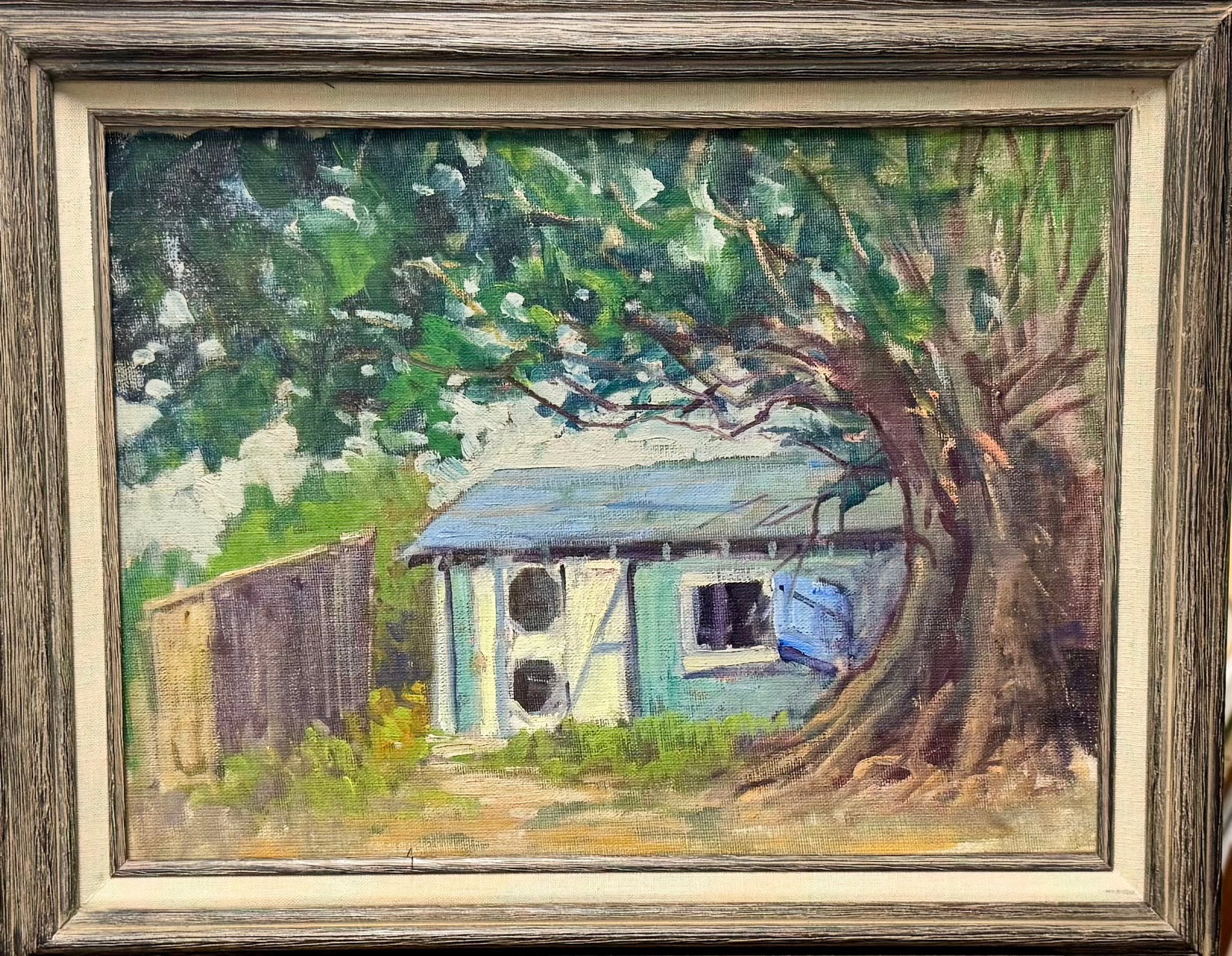 Vintage American Gruppe School Oil Painting: Vintage American Gruppe School Oil Painting, 12 x 16", 16 x 19" Framed