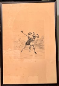 German/Polish Artist Julius Collen Turner Signed Etching