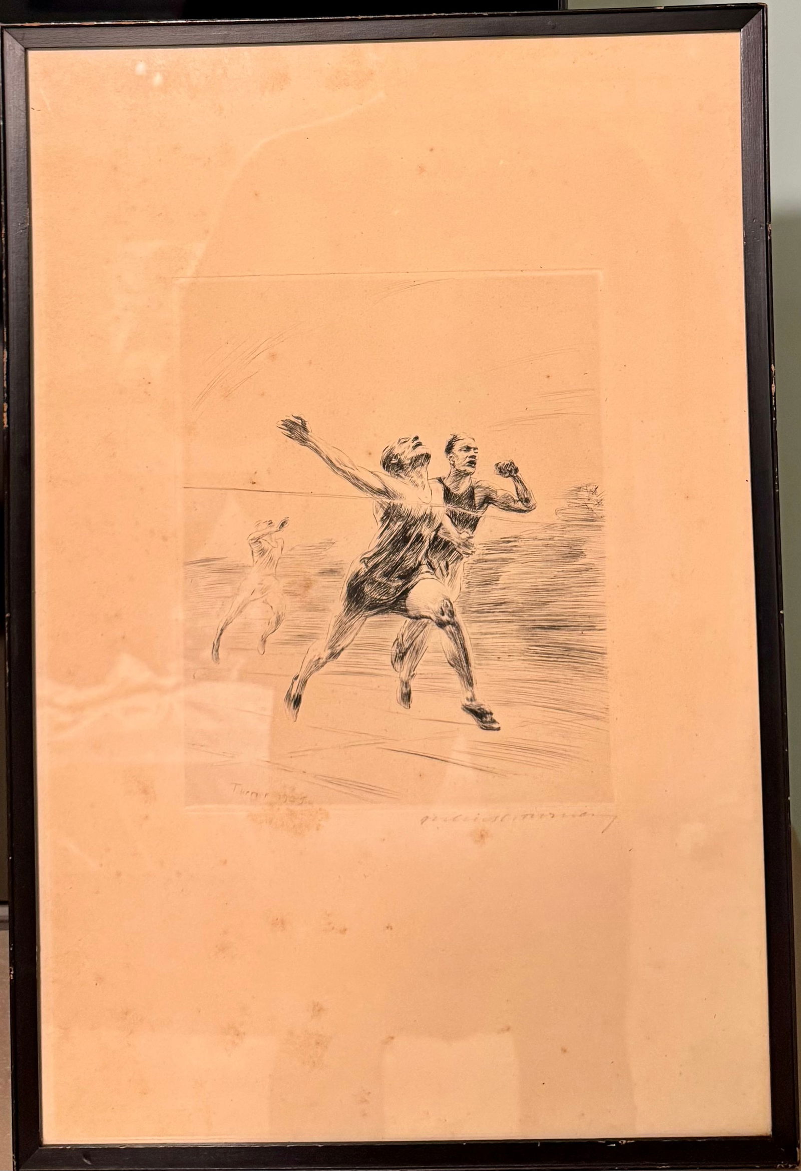 German/Polish Artist Julius Collen Turner Signed Etching (1 of 4)