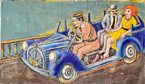 American Modernist Figurative Oil Painting #1