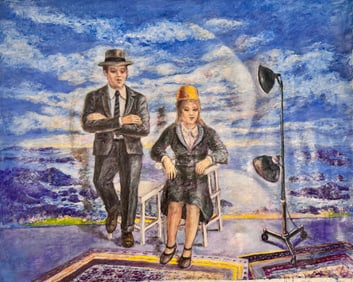 American Modernist Surrealist Figurative Oil Painting #7