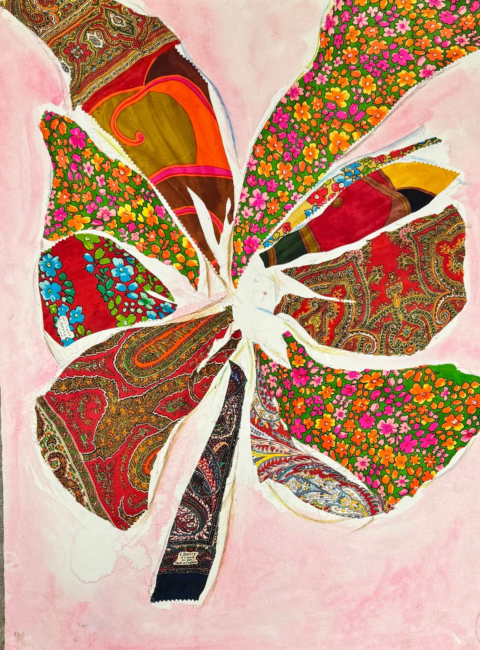 Vintage Mixed Media Modernist Collage #2 (1 of 1)