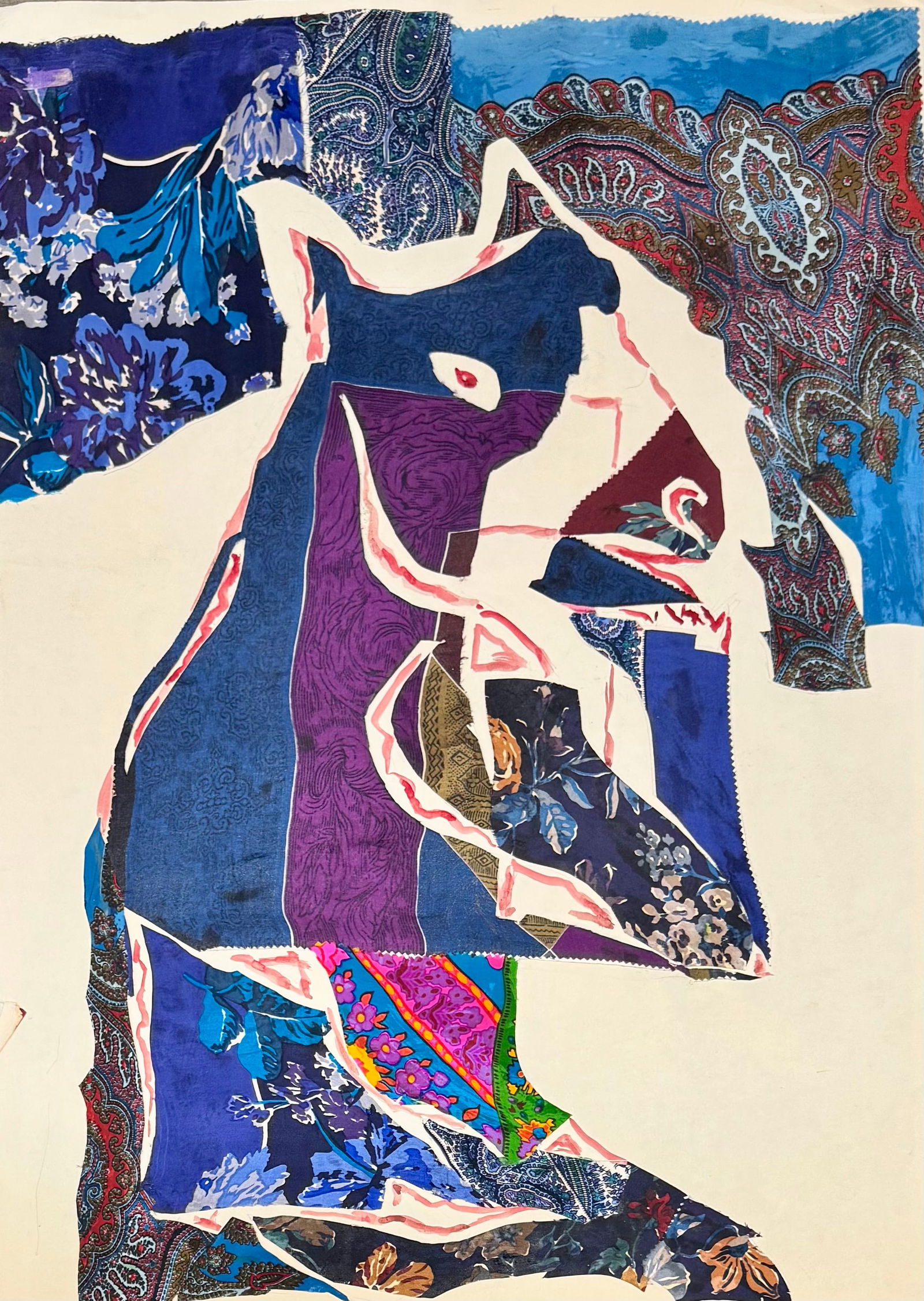 Vintage Mixed Media Modernist Collage #4 (1 of 1)