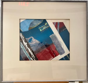 Contemporary American Abstract Artist Mixed Media Linda Stelling Signed #2