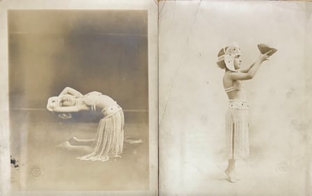 (2) Two Art Deco Modernist Photographs of a Dancer