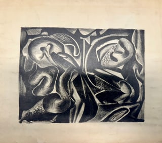(2) Two Abstract Artworks on paper