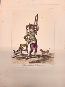 (9) Nine French Colored Engravings after Carle Vernet