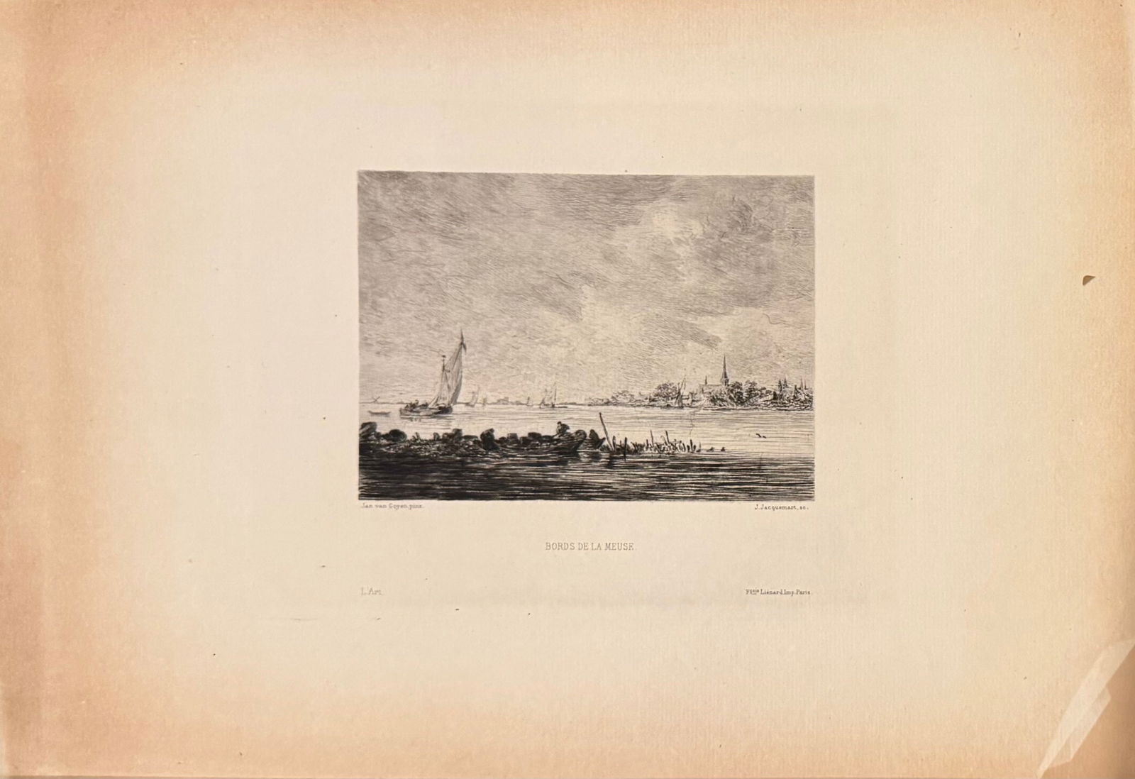 (3) Three Antique Engravings (1 of 4)