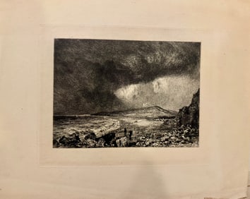 Antique French Etching Maxime Lalanne