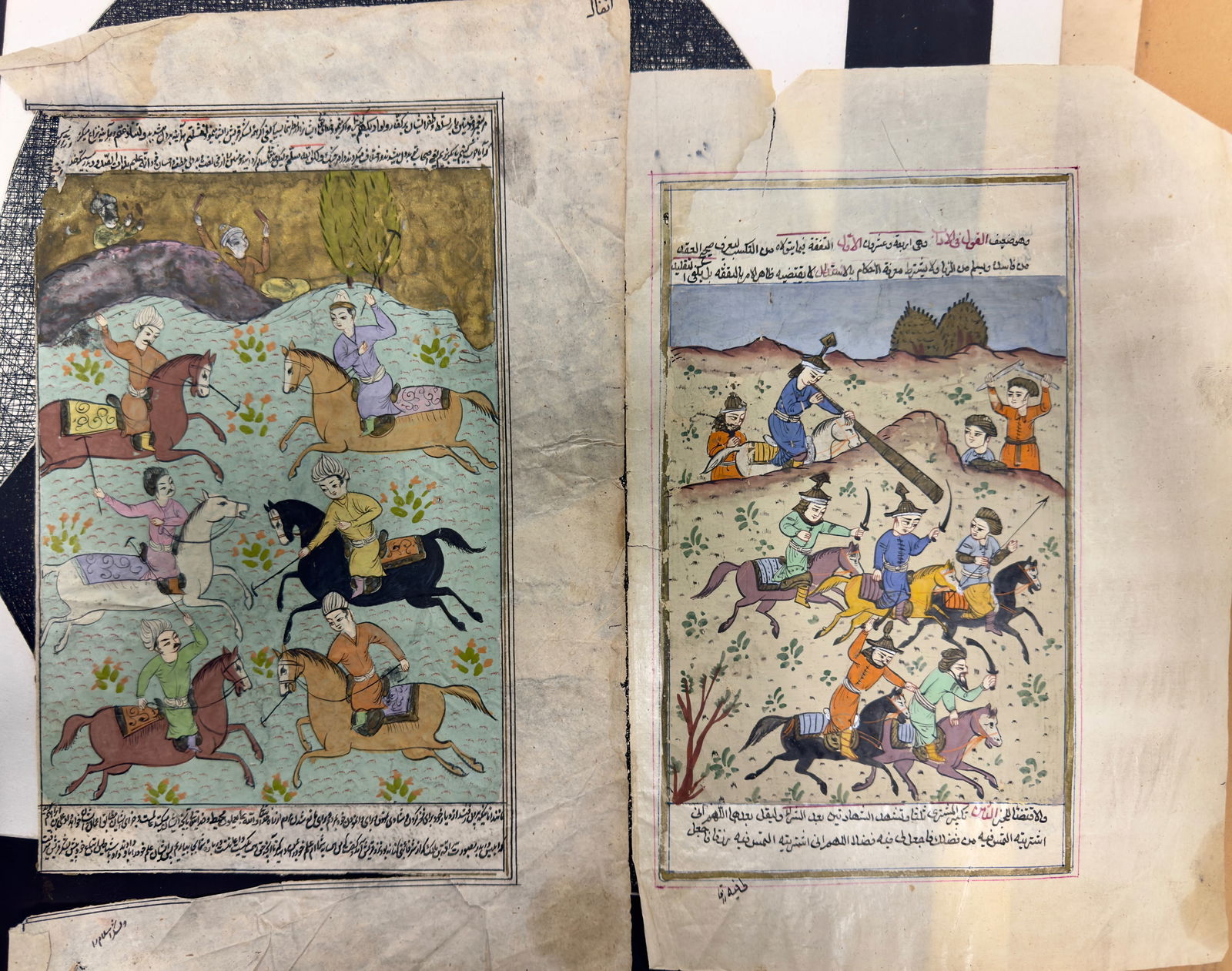 (2) Pair of Indian Illuminated Artwork (1 of 12)