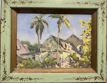 American Pennsylvania Impressionist Betty Bowes Florida Oil Painting Signed