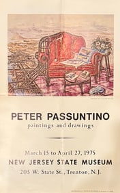 Exhibition Poster for Peter Passuntino from the New Jersey State Museum, #33
