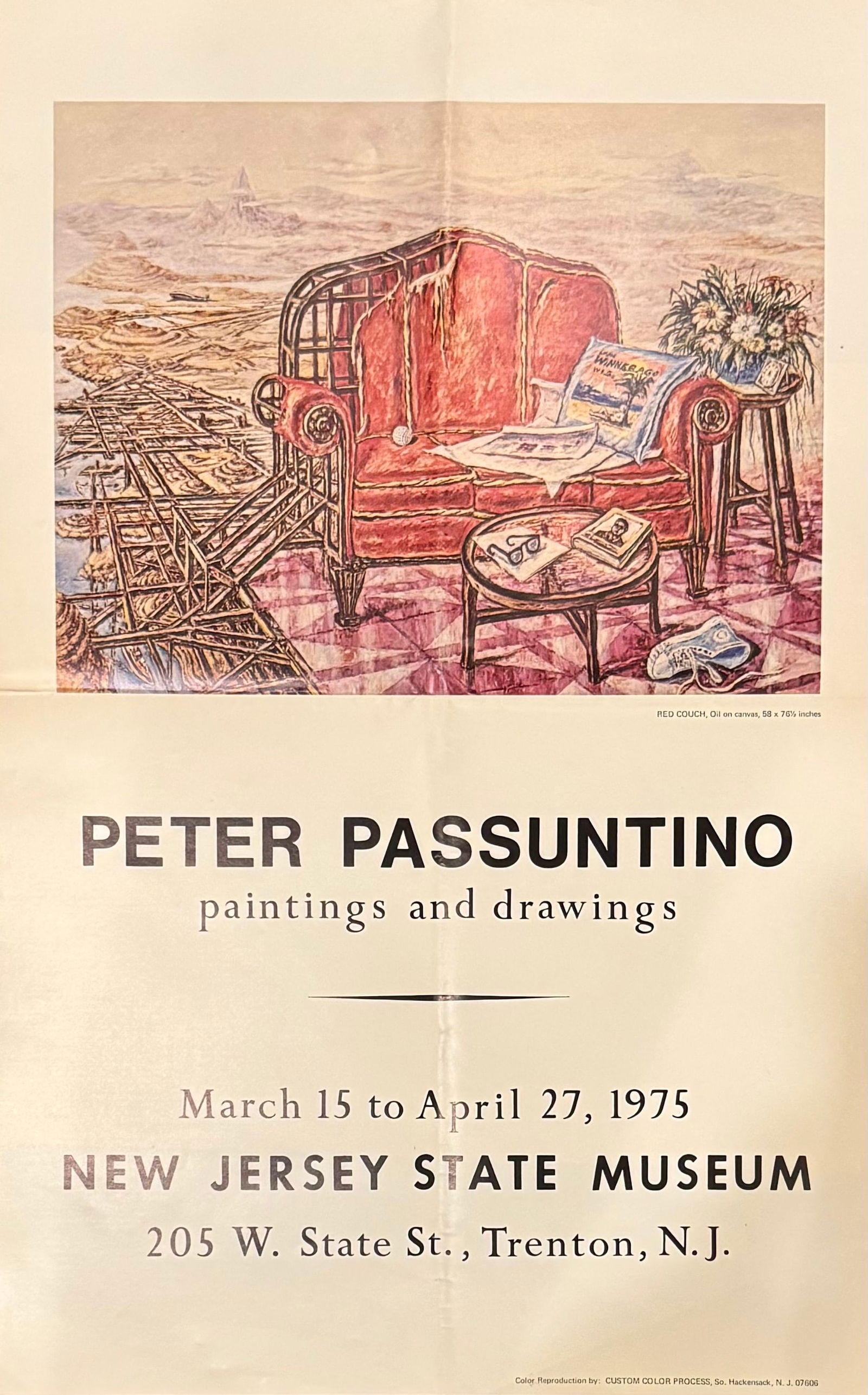 Exhibition Poster for Peter Passuntino from the New Jersey State Museum, #33 (1 of 1)