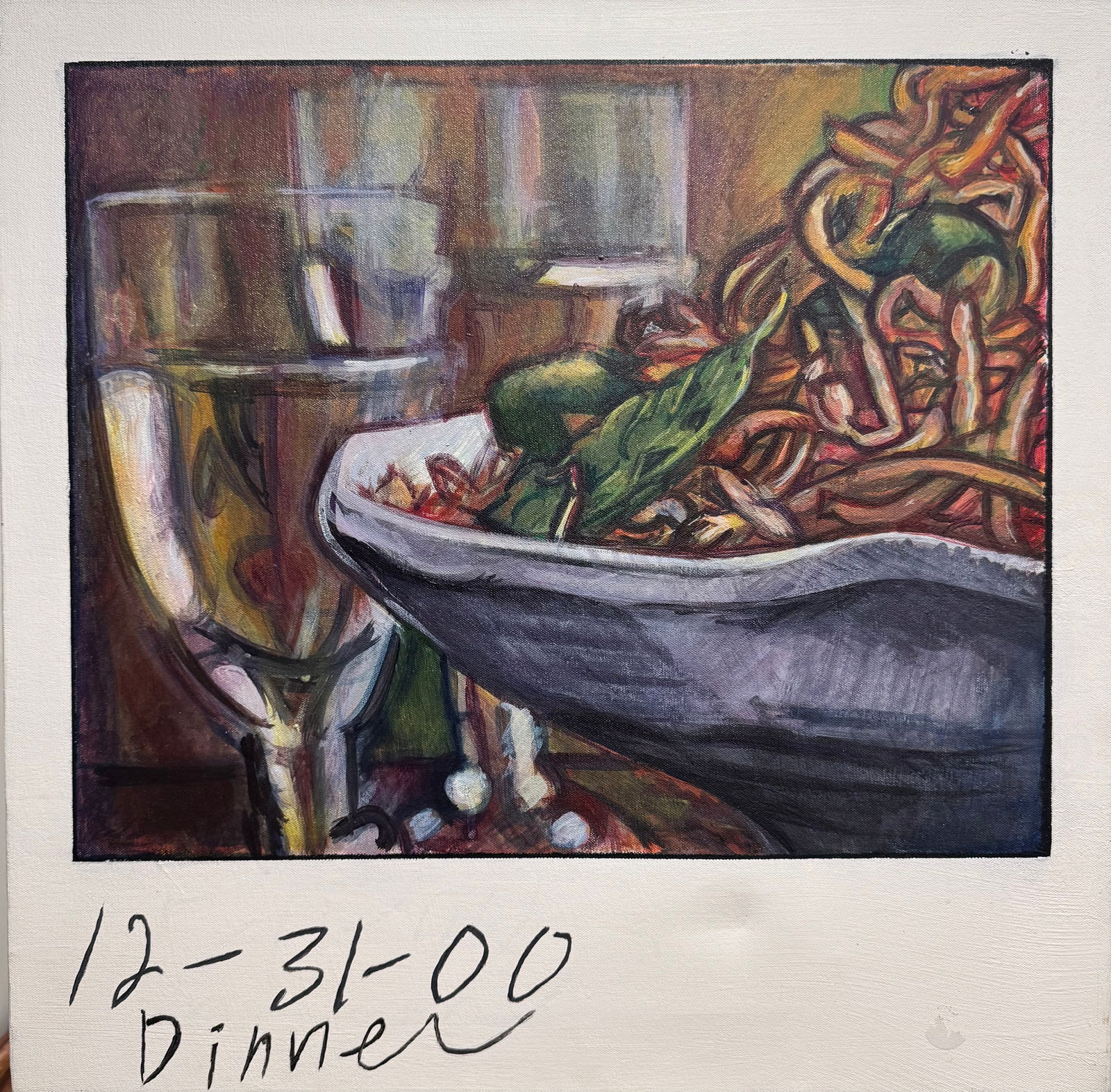 Modernist Hiro Sakaguchi Japanese American Artist Philadelphia oil painting (1 of 4)