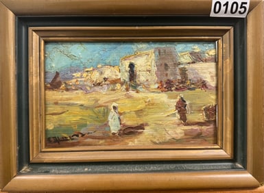 Orientalist Oil Painting Signed